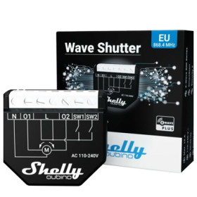 Relé inteligente Shelly Wave Shutter - control persianas, venecianas, Z-Wave