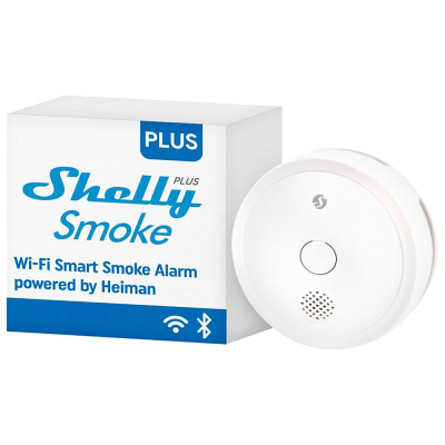 Detector de humo Shelly Plus Smoke Alarm - detección fotoeléctrica, Wifi y Bluetooth