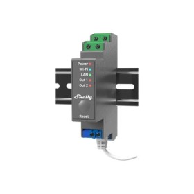 Relé inteligente Shelly Pro 2 - 2 canales, 16A, DIN, WiFi, LAN, Bluetooth