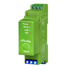 Atenuador Shelly Pro Dimmer 1PM - 1 canal, 200W, medición, DIN, WiFi, LAN, Bluetooth