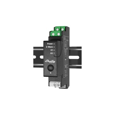 Controlador Shelly Wave Pro 2PM - 2 canales, 16A, medición, DIN, Z-Wave