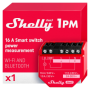 Relé inteligente Shelly 1PM Gen3 - 1 canal, medición consumo, WiFi, Bluetooth, Matter, 16 A