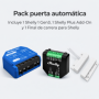 Pack puerta automática Shelly - 1 Gen3, Plus AddOn, MC-SWPC-M1, control WiFi